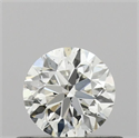 Natural Diamond 0.50 Carats, Round with Very Good Cut, I Color, SI1 Clarity and Certified by GIA