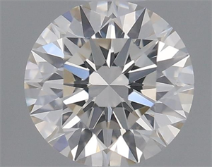 Picture of Natural Diamond 0.41 Carats, Round with Excellent Cut, J Color, IF Clarity and Certified by GIA