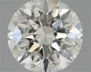 Picture of Natural Diamond 0.50 Carats, Round with Excellent Cut, H Color, SI2 Clarity and Certified by IGI