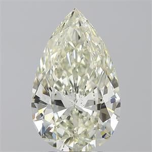 Picture of Natural Diamond 4.01 Carats, Pear with  Cut, K Color, SI1 Clarity and Certified by IGI