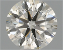 Natural Diamond 0.40 Carats, Round with Excellent Cut, H Color, SI1 Clarity and Certified by IGI