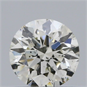 Natural Diamond 0.44 Carats, Round with Excellent Cut, I Color, SI1 Clarity and Certified by IGI