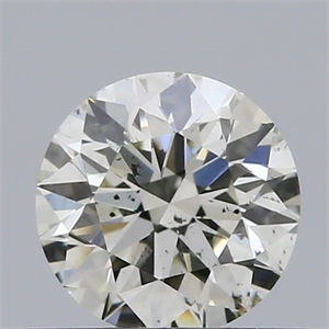 Picture of Natural Diamond 0.44 Carats, Round with Excellent Cut, I Color, SI1 Clarity and Certified by IGI