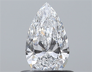 Picture of Natural Diamond 0.51 Carats, Pear with  Cut, D Color, VVS1 Clarity and Certified by GIA