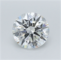 Natural Diamond 2.30 Carats, Round with Excellent Cut, F Color, VS1 Clarity and Certified by GIA