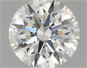 Natural Diamond 0.40 Carats, Round with Excellent Cut, J Color, VS2 Clarity and Certified by GIA