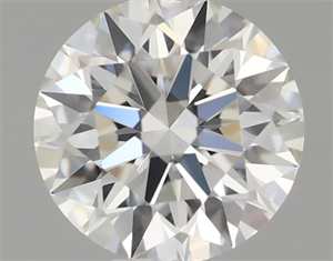 Picture of Natural Diamond 0.40 Carats, Round with Excellent Cut, J Color, VS2 Clarity and Certified by GIA