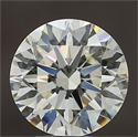 Natural Diamond 3.51 Carats, Round with Excellent Cut, K Color, VS1 Clarity and Certified by IGI