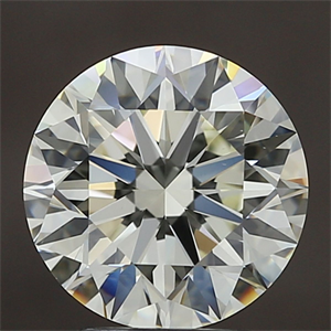 Picture of Natural Diamond 3.51 Carats, Round with Excellent Cut, K Color, VS1 Clarity and Certified by IGI