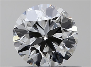 Picture of Natural Diamond 0.40 Carats, Round with Very Good Cut, H Color, VVS2 Clarity and Certified by GIA