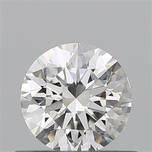 Picture of Natural Diamond 0.50 Carats, Round with Very Good Cut, I Color, VVS2 Clarity and Certified by GIA