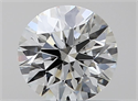 Natural Diamond 0.40 Carats, Round with Excellent Cut, J Color, VVS2 Clarity and Certified by GIA