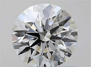 Picture of Natural Diamond 0.40 Carats, Round with Excellent Cut, J Color, VVS2 Clarity and Certified by GIA