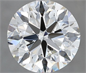 Natural Diamond 2.00 Carats, Round with Excellent Cut, G Color, VVS1 Clarity and Certified by IGI