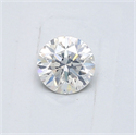 Natural Diamond 0.40 Carats, Round with Good Cut, H Color, I1 Clarity and Certified by GIA