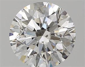 Picture of Natural Diamond 2.09 Carats, Round with Excellent Cut, H Color, SI2 Clarity and Certified by GIA