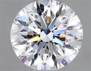 Picture of Natural Diamond 0.45 Carats, Round with Excellent Cut, D Color, SI2 Clarity and Certified by GIA