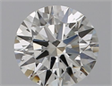 Natural Diamond 0.50 Carats, Round with Excellent Cut, J Color, SI1 Clarity and Certified by GIA