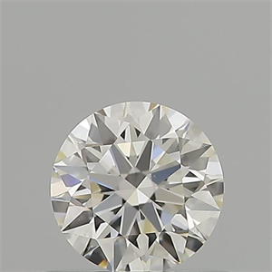 Picture of Natural Diamond 0.43 Carats, Round with Excellent Cut, I Color, VS2 Clarity and Certified by GIA