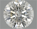 Natural Diamond 0.50 Carats, Round with Excellent Cut, F Color, SI2 Clarity and Certified by IGI