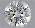 Natural Diamond 2.01 Carats, Round with Excellent Cut, H Color, VVS2 Clarity and Certified by GIA