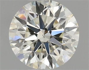 Picture of Natural Diamond 0.53 Carats, Round with Excellent Cut, J Color, VS2 Clarity and Certified by IGI