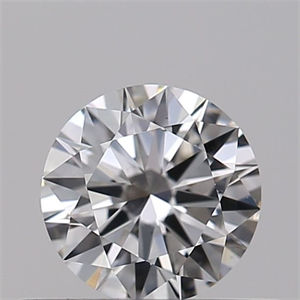 Picture of Natural Diamond 0.40 Carats, Round with Excellent Cut, F Color, VS2 Clarity and Certified by GIA