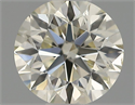 Natural Diamond 0.40 Carats, Round with Excellent Cut, K Color, SI2 Clarity and Certified by IGI