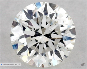 Picture of Natural Diamond 0.50 Carats, Round with Excellent Cut, I Color, SI1 Clarity and Certified by GIA