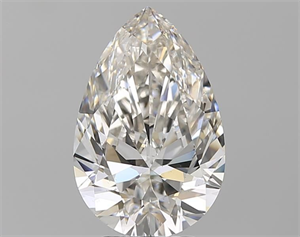 Picture of Natural Diamond 3.80 Carats, Pear with  Cut, I Color, VS2 Clarity and Certified by GIA