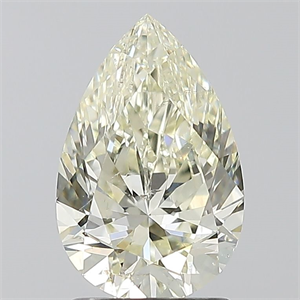 Picture of Natural Diamond 1.70 Carats, Pear with  Cut, K Color, SI2 Clarity and Certified by IGI