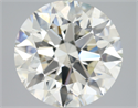 Natural Diamond 4.01 Carats, Round with Excellent Cut, K Color, SI1 Clarity and Certified by GIA