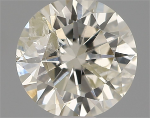 Picture of Natural Diamond 0.59 Carats, Round with Excellent Cut, J Color, I1 Clarity and Certified by IGI