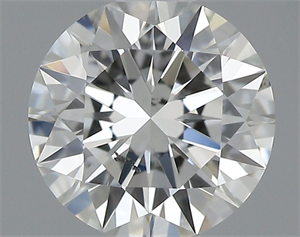 Picture of Natural Diamond 0.50 Carats, Round with Excellent Cut, I Color, SI1 Clarity and Certified by GIA