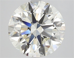 Picture of Natural Diamond 4.03 Carats, Round with Excellent Cut, K Color, VVS2 Clarity and Certified by GIA