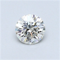 Natural Diamond 0.44 Carats, Round with Very Good Cut, I Color, SI1 Clarity and Certified by GIA