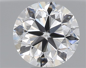 Picture of Natural Diamond 0.40 Carats, Round with Very Good Cut, F Color, VVS1 Clarity and Certified by GIA