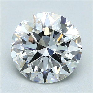 Picture of Natural Diamond 1.80 Carats, Round with Excellent Cut, E Color, SI1 Clarity and Certified by GIA