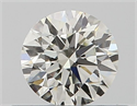 Natural Diamond 0.40 Carats, Round with Excellent Cut, J Color, VS2 Clarity and Certified by GIA