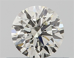 Picture of Natural Diamond 0.40 Carats, Round with Excellent Cut, J Color, VS2 Clarity and Certified by GIA