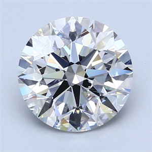 Picture of Natural Diamond 2.51 Carats, Round with Excellent Cut, I Color, SI2 Clarity and Certified by GIA