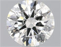 Natural Diamond 0.50 Carats, Round with Very Good Cut, J Color, I1 Clarity and Certified by GIA