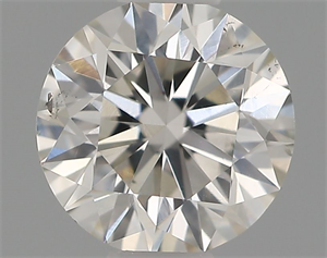 Picture of Natural Diamond 0.40 Carats, Round with Excellent Cut, I Color, SI1 Clarity and Certified by IGI