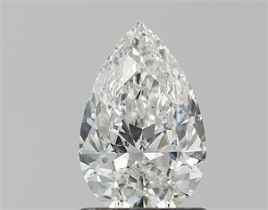 Picture of Natural Diamond 1.01 Carats, Pear with  Cut, F Color, SI2 Clarity and Certified by GIA