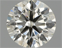 Natural Diamond 0.70 Carats, Round with Very Good Cut, K Color, SI1 Clarity and Certified by IGI