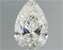 Natural Diamond 0.81 Carats, Pear with  Cut, H Color, VVS2 Clarity and Certified by GIA