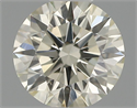 Natural Diamond 0.41 Carats, Round with Excellent Cut, K Color, SI1 Clarity and Certified by IGI