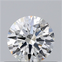 Natural Diamond 0.45 Carats, Round with Excellent Cut, H Color, VVS2 Clarity and Certified by GIA