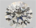 Natural Diamond 0.60 Carats, Round with Excellent Cut, K Color, SI1 Clarity and Certified by GIA