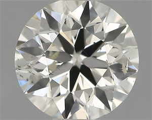 Picture of Natural Diamond 0.50 Carats, Round with Excellent Cut, I Color, SI1 Clarity and Certified by IGI